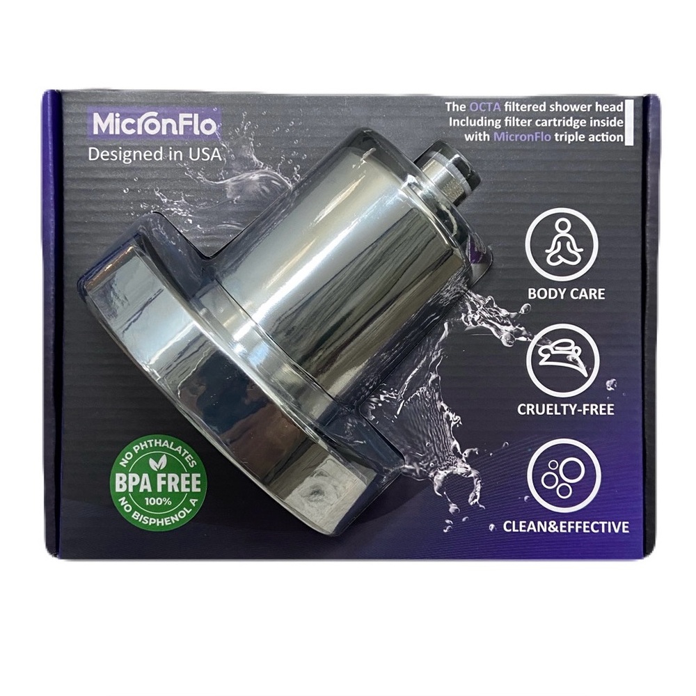 MicronFlo Silver Shower Head Filter